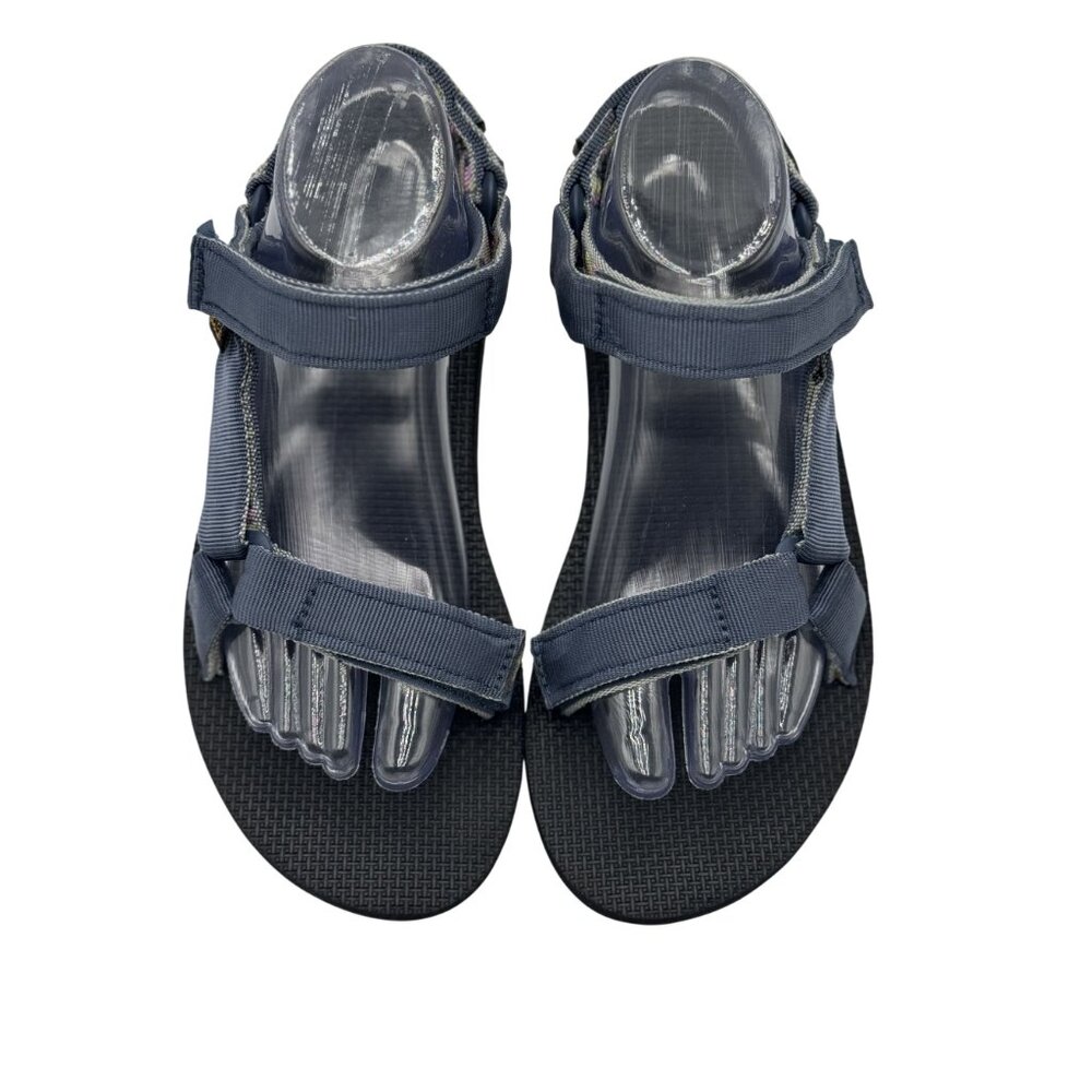 Teva Original Universal Slide Womens Size 9 Blue Multicolor Textural Sandals View 3